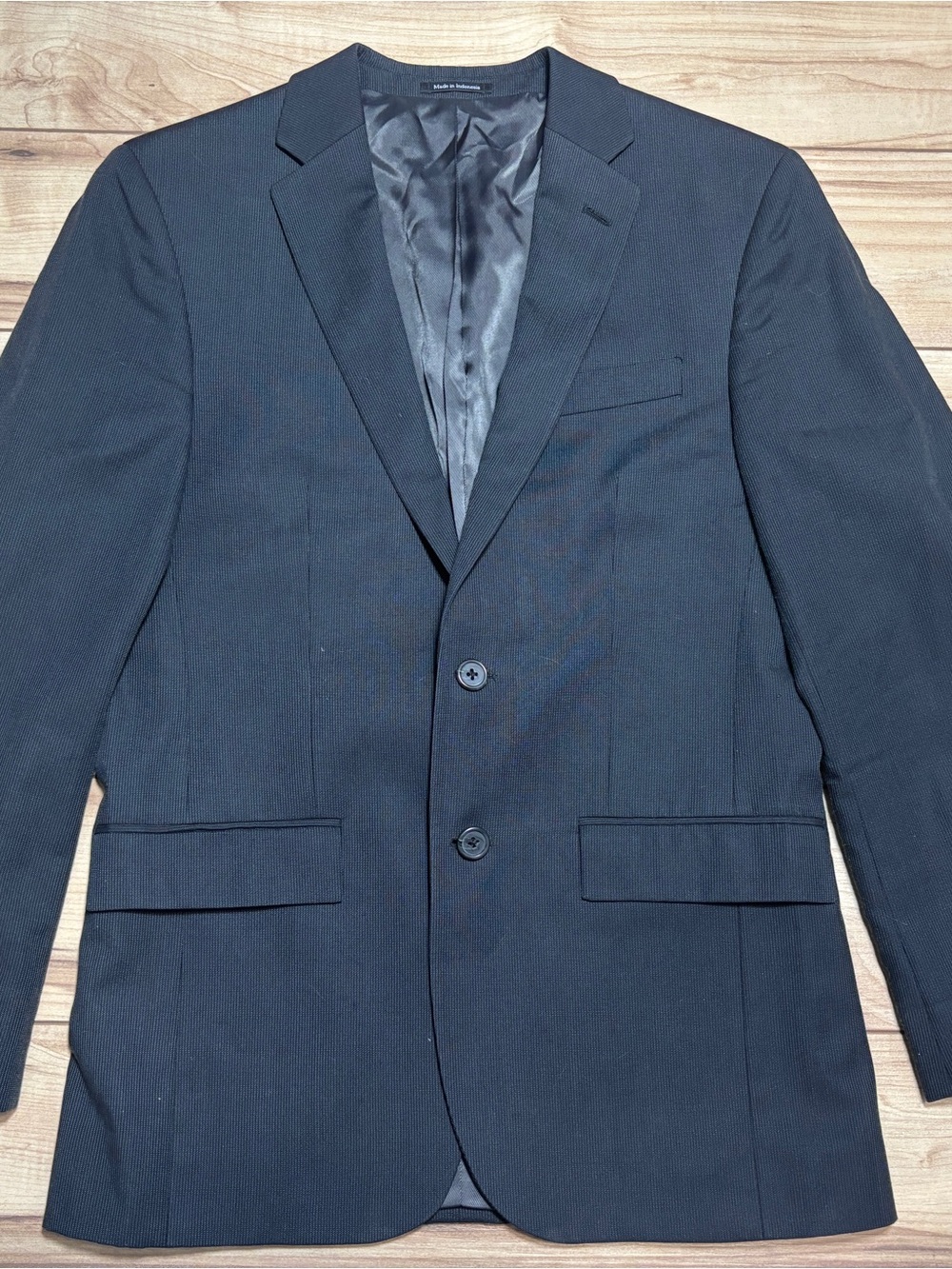 Egara Men's Black Two-Button Sport Coat